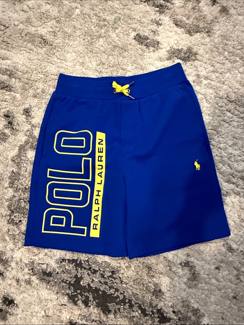 Ralph Lauren Royal Blue Skort with Yellow Logo Accents